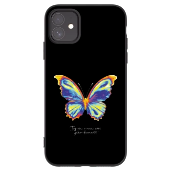 Picasee crna silikonska maskica za Apple iPhone 11 - Diamanty Black