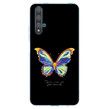 Picasee silikonska prozirna maskica za Huawei Nova 5T - Diamanty Black