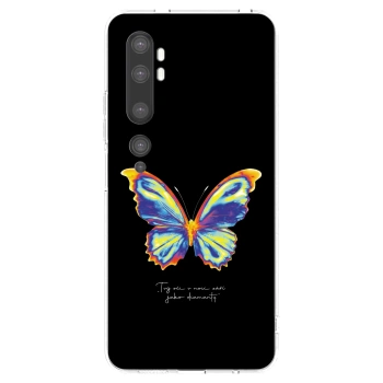Picasee silikonska prozirna maskica za Xiaomi Mi Note 10 (Pro) - Diamanty Black