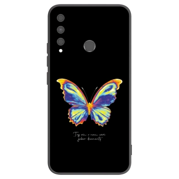 Picasee crna silikonska maskica za Huawei P40 Lite E - Diamanty Black