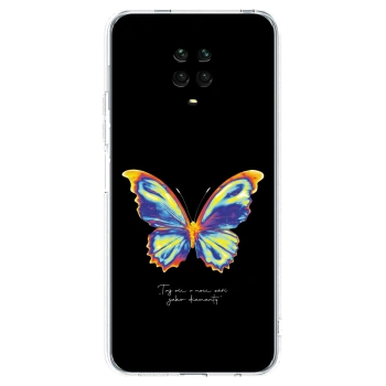 Picasee silikonska prozirna maskica za Xiaomi Redmi Note 9 Pro - Diamanty Black
