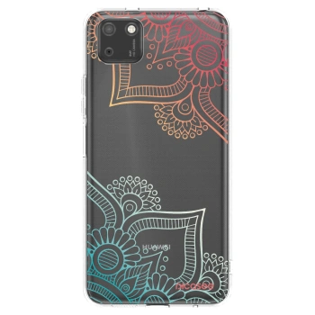 Picasee silikonska prozirna maskica za Huawei Y5P - Flowers pattern