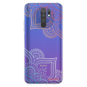 Picasee silikonska prozirna maskica za Xiaomi Redmi 9 - Flowers pattern