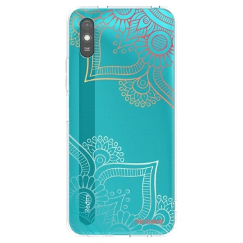 Picasee silikonska prozirna maskica za Xiaomi Redmi 9A - Flowers pattern