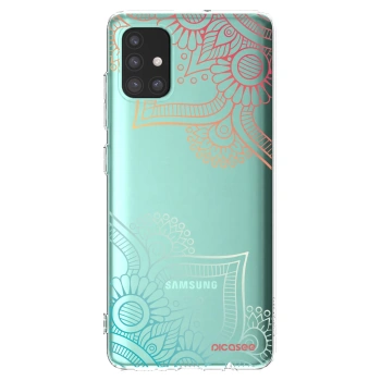 Picasee silikonska prozirna maskica za Samsung Galaxy M51 M515F - Flowers pattern