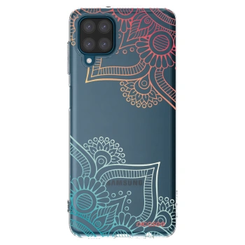 Picasee silikonska prozirna maskica za Samsung Galaxy A12 A125F - Flowers pattern