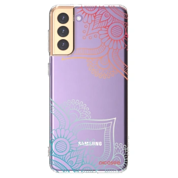 Picasee silikonska prozirna maskica za Samsung Galaxy S21+ 5G G996F - Flowers pattern