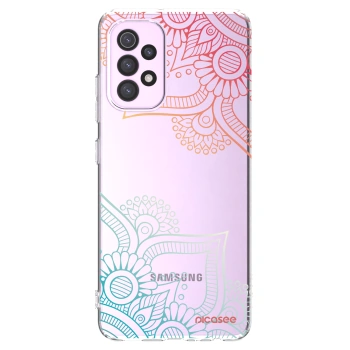 Picasee silikonska prozirna maskica za Samsung Galaxy A32 5G A326B - Flowers pattern