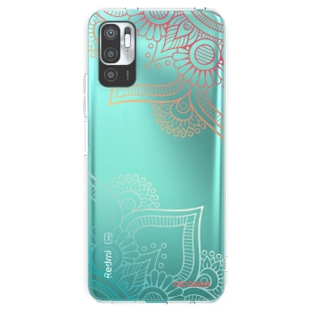Picasee silikonska prozirna maskica za Xiaomi Redmi Note 10 5G - Flowers pattern