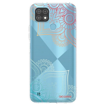Picasee silikonska prozirna maskica za Realme C21 - Flowers pattern
