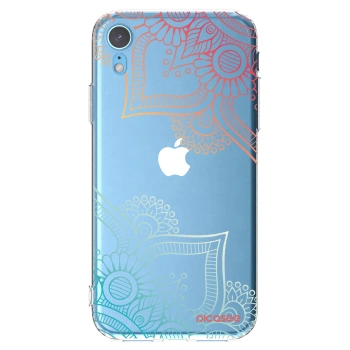Picasee silikonska prozirna maskica za Apple iPhone XR - Flowers pattern