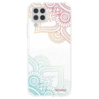 Picasee silikonska prozirna maskica za Samsung Galaxy A22 A225F 4G - Flowers pattern