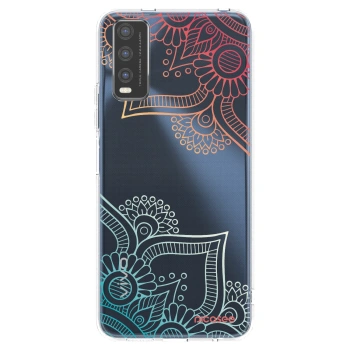 Picasee silikonska prozirna maskica za Vivo Y20s - Flowers pattern