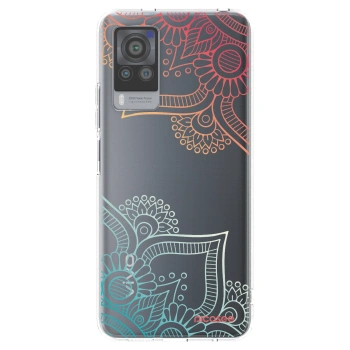 Picasee silikonska prozirna maskica za Vivo X60 Pro 5G - Flowers pattern