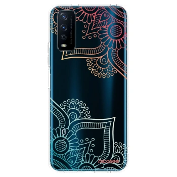 Picasee silikonska prozirna maskica za Vivo Y11s - Flowers pattern