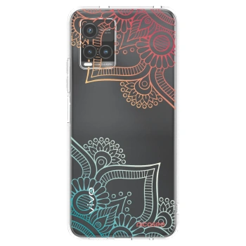 Picasee silikonska prozirna maskica za Vivo Y33s - Flowers pattern