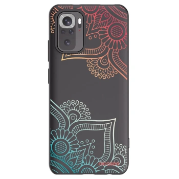 Picasee crna silikonska maskica za Xiaomi Redmi Note 11S 4G - Flowers pattern