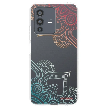 Picasee silikonska prozirna maskica za Vivo V23 5G - Flowers pattern