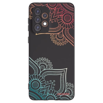 Picasee crna silikonska maskica za Samsung Galaxy A33 5G A336 - Flowers pattern