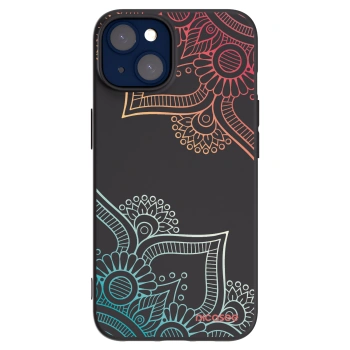Picasee crna silikonska maskica za Apple iPhone 14 - Flowers pattern