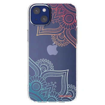 Picasee silikonska prozirna maskica za Apple iPhone 14 Plus - Flowers pattern