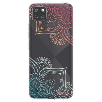 Picasee silikonska prozirna maskica za Realme C21Y - Flowers pattern