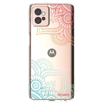 Picasee silikonska prozirna maskica za Motorola Moto G32 - Flowers pattern