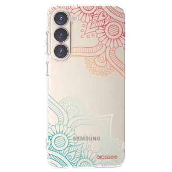 Picasee silikonska prozirna maskica za Samsung Galaxy S23+ 5G - Flowers pattern