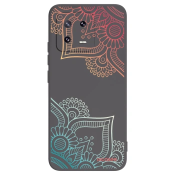 Picasee crna silikonska maskica za Xiaomi 13 Pro - Flowers pattern