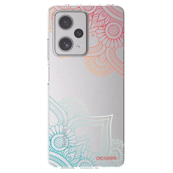 Picasee silikonska prozirna maskica za Xiaomi Redmi Note 12 Pro+ 5G - Flowers pattern