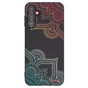 Picasee crna silikonska maskica za Samsung Galaxy A14 5G A146P - Flowers pattern