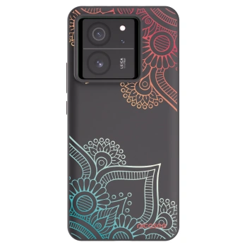 Picasee crna silikonska maskica za Xiaomi 13T - Flowers pattern