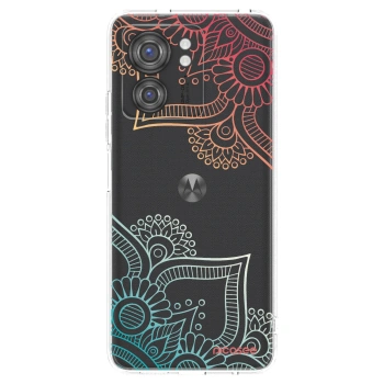 Picasee silikonska prozirna maskica za Motorola Edge 40 - Flowers pattern