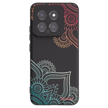 Picasee crna silikonska maskica za Xiaomi 14 - Flowers pattern