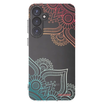Picasee silikonska prozirna maskica za Samsung Galaxy S23 FE S711B - Flowers pattern