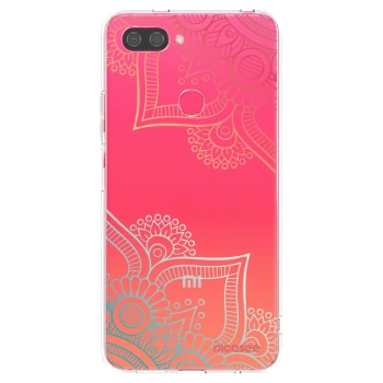 Picasee silikonska prozirna maskica za Xiaomi Mi 8 Lite - Flowers pattern