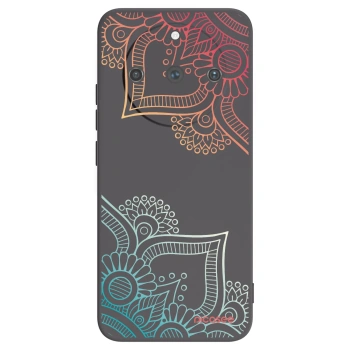 Picasee crna silikonska maskica za Realme 11 Pro+ - Flowers pattern
