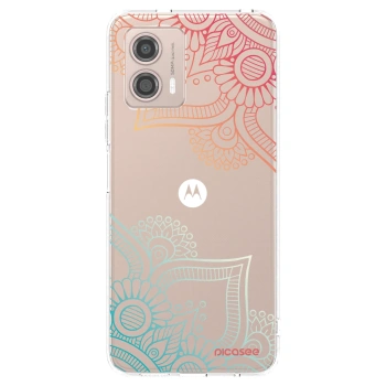 Picasee silikonska prozirna maskica za Motorola Moto G53 5G - Flowers pattern