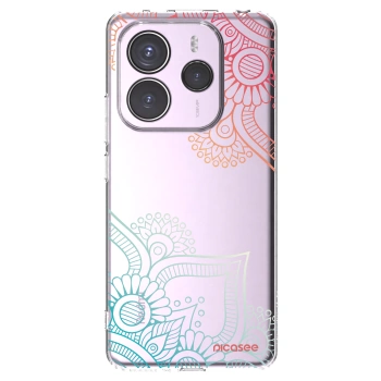 Picasee silikonska prozirna maskica za Xiaomi Redmi Note 14 5G - Flowers pattern