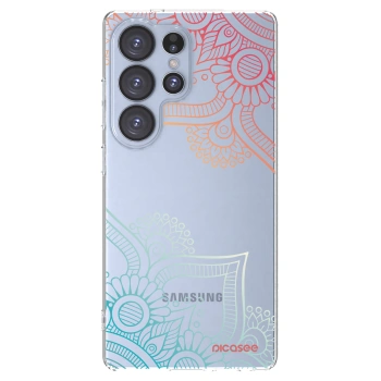 Picasee silikonska prozirna maskica za Samsung Galaxy S25 Ultra 5G - Flowers pattern