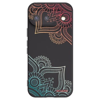 Picasee crna silikonska maskica za Google Pixel 9 - Flowers pattern
