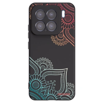 Picasee crna silikonska maskica za Xiaomi 15 - Flowers pattern