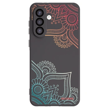 Picasee crna silikonska maskica za Samsung Galaxy A26 5G A266B - Flowers pattern