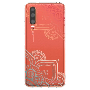 Picasee silikonska prozirna maskica za Huawei P30 - Flowers pattern