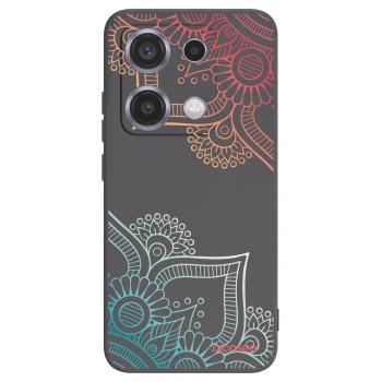 Picasee crna silikonska maskica za Xiaomi Redmi Note 14S - Flowers pattern