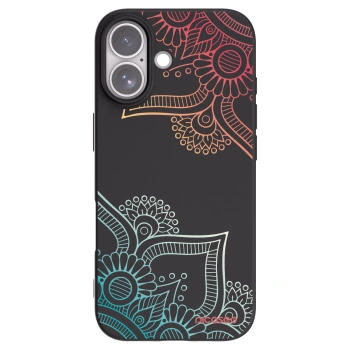 Picasee crna silikonska maskica za Apple iPhone 17 - Flowers pattern