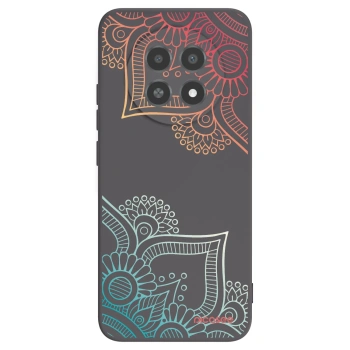 Picasee crna silikonska maskica za Realme 12X - Flowers pattern