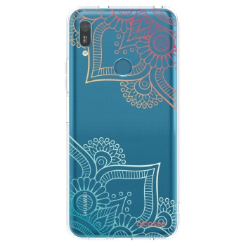 Picasee silikonska prozirna maskica za Huawei Y6 2019 - Flowers pattern
