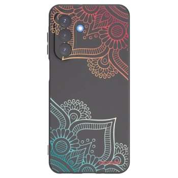 Picasee crna silikonska maskica za Samsung Galaxy A17 5G - Flowers pattern