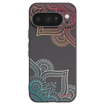 Picasee crna silikonska maskica za Google Pixel 10 Pro - Flowers pattern